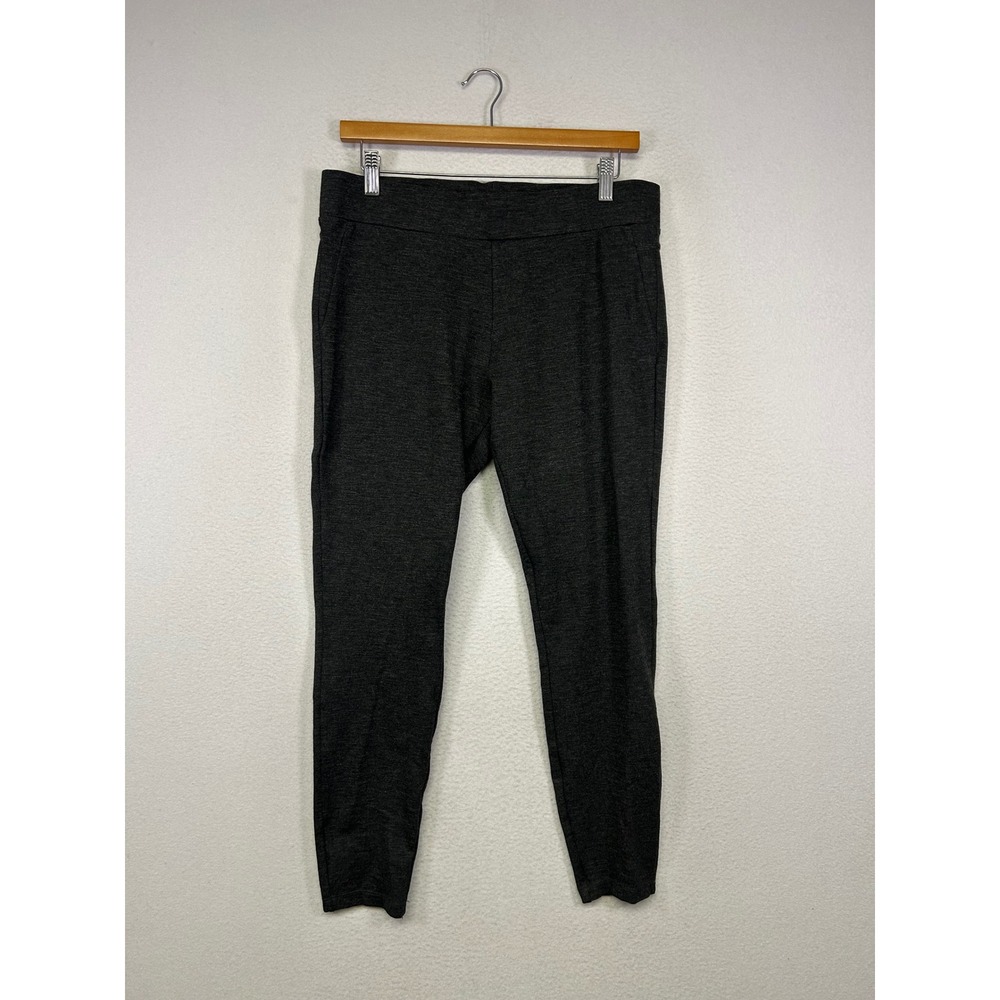 Workwear Minimalist Matty M Womens L‎ Gray Pull On Stretch Ankle Legging Pants